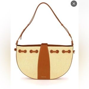 MANSUR GAVRIEL Raffia And Leather Lilium Bag